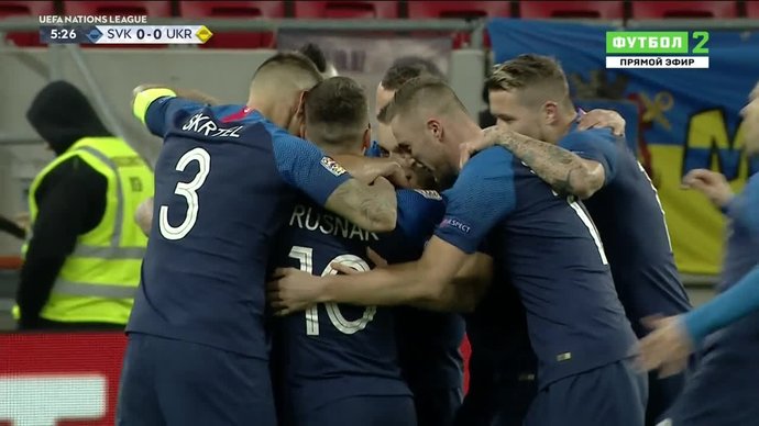 Словакия - Украина. 1:0. Альберт Руснак (видео)