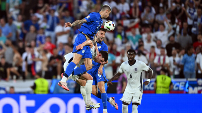Сборные Англии и Словении сыграли вничью в матче ЕВРО‑2024, обе команды вышли в плей‑офф