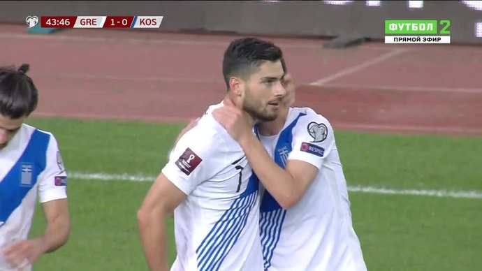 Греция - Косово. 1:0. Гиоргос Масурас (видео)