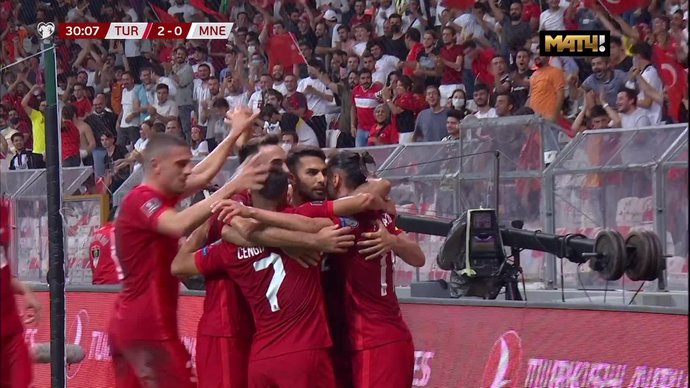 Турция - Черногория. 2:0. Юсуф Языджи (видео)