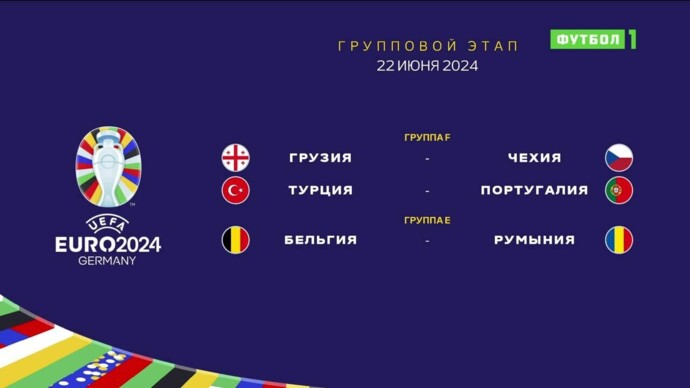 Чемпионат Европы-2024. Обзор матчей 22.06.2024 (видео)