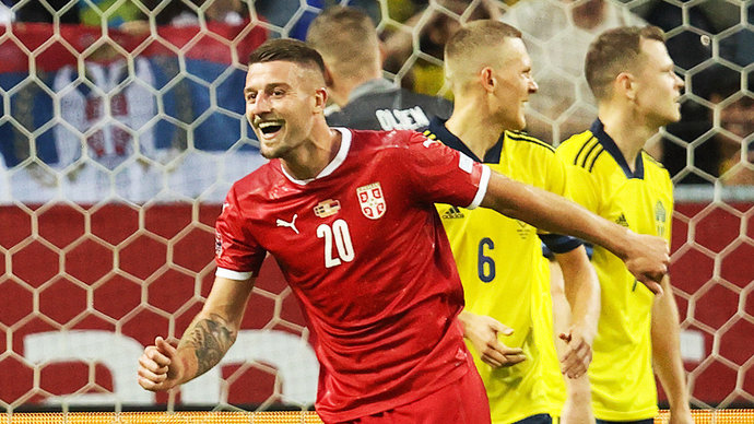 Сербия обыграла Швецию в Лиге наций, Норвегия сыграла вничью со Словенией