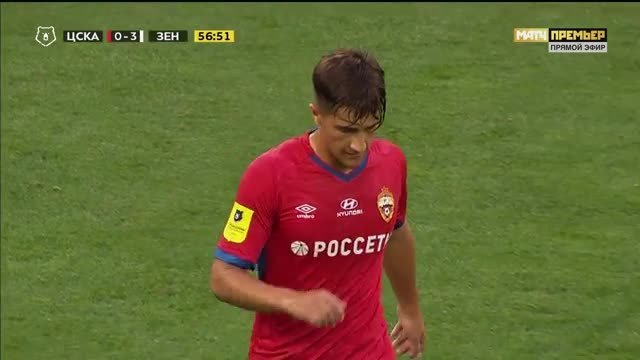 ЦСКА - Зенит. Удар Марадишвили (видео)
