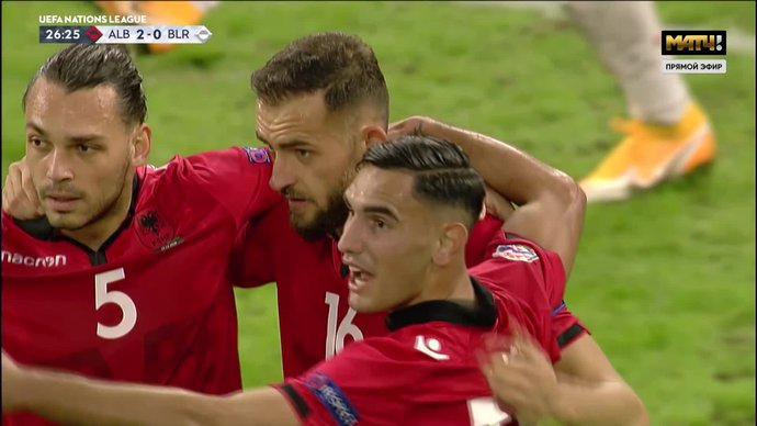 Албания - Белоруссия. 2:0. Сокол Чикалеши (пенальти) (видео)