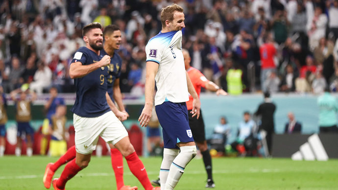 Англия — Франция — 1:2. Кейн не реализовал пенальти в матче ¼ финала ЧМ-2022 (видео)