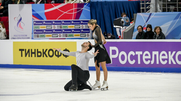 Худайбердиева и Базин стали победителями этапа Гран‑при России в Самаре в танцах на льду