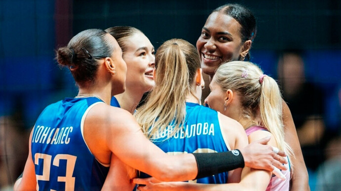 Волейболистки казанского «Динамо» обыграли «Омичку» в матче Суперлиги