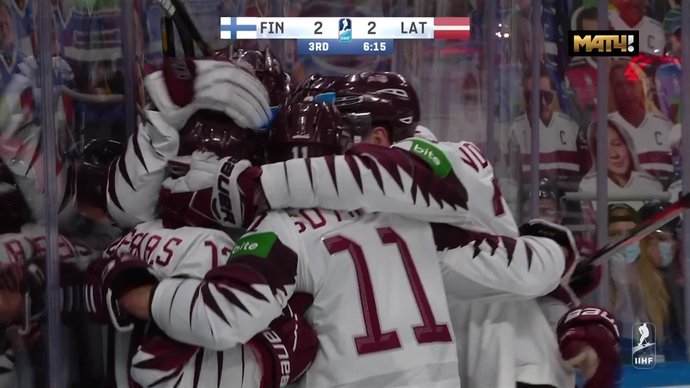 Финляндия - Латвия. 2:2. Мартиньш Дзиеркалс (видео)