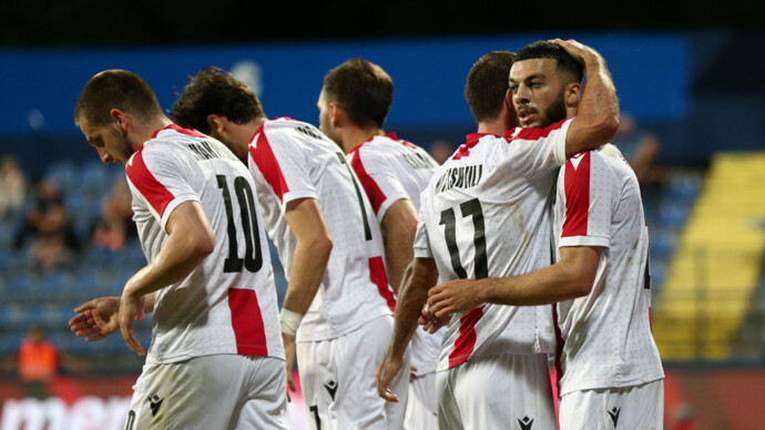 Сборная Грузии победила Черногорию в товарищеском матче в преддверии Евро
