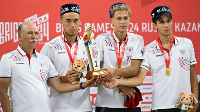 Российские теннисисты выиграли золото Игр БРИКС в командном турнире