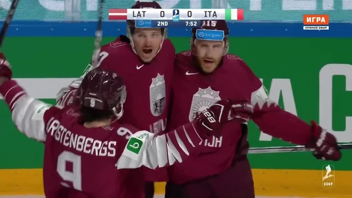 Латвия - Италия - 3:0. Голы (видео)