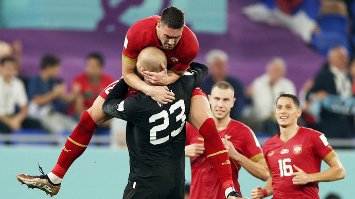 Сербия — Швейцария — 2:1. Влахович вывел сербов вперед на 35-й минуте матча ЧМ-2022. Видео