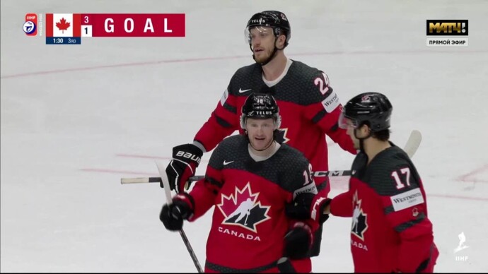 Канада - Норвегия. 4:1. Гол Джареда Маккэна (видео). Чемпионат мира. Хоккей (видео)