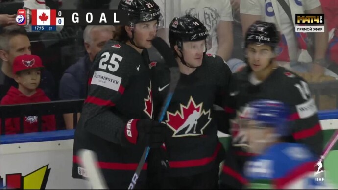 Канада - Словакия. 1:0. Гол Джордана Биннингтона (видео). Чемпионат мира. Хоккей (видео)