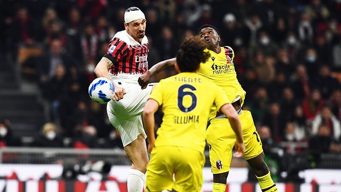 «Милан» и «Болонья» сыграли вничью в матче чемпионата Италии