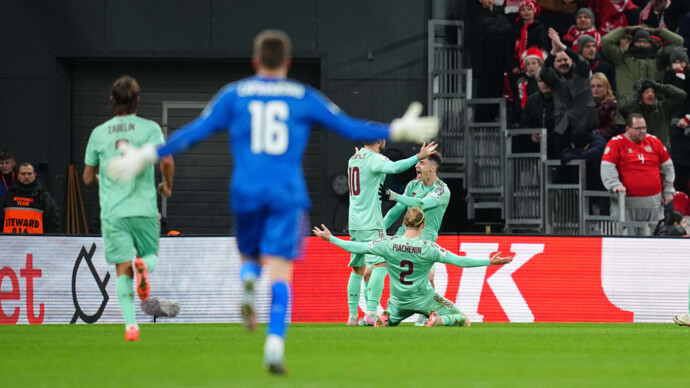 Сборная Белоруссии сыграла вничью с командой Дании в матче отбора ЧМ‑2026