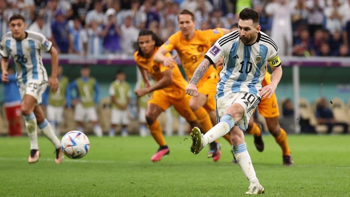 Нидерланды — Аргентина — 0:2. Месси забил второй гол аргентинцев на 73-й минуте матча ЧМ-2022. Видео