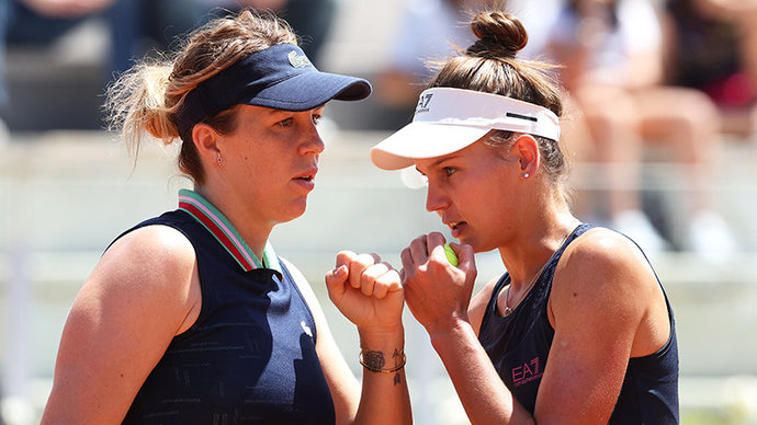 Кудерметова и Павлюченкова выиграли титул на турнире в Риме в парном разряде