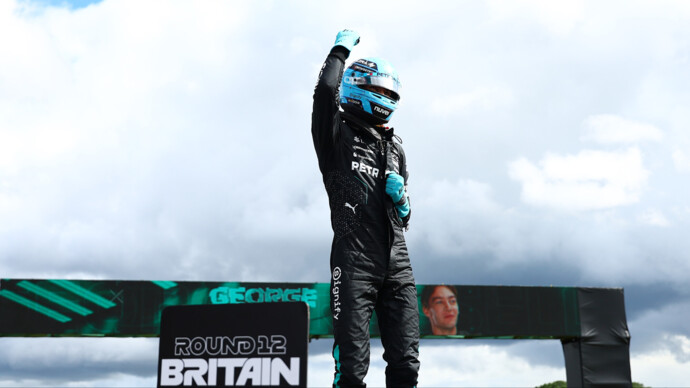 Пилот «Мерседеса» Расселл выиграл квалификацию Гран‑при Великобритании «Формулы‑1»
