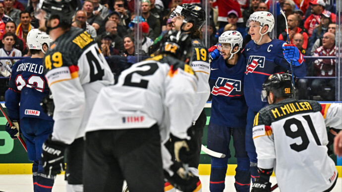 Сборная США разгромила немцев в матче чемпионата мира по хоккею