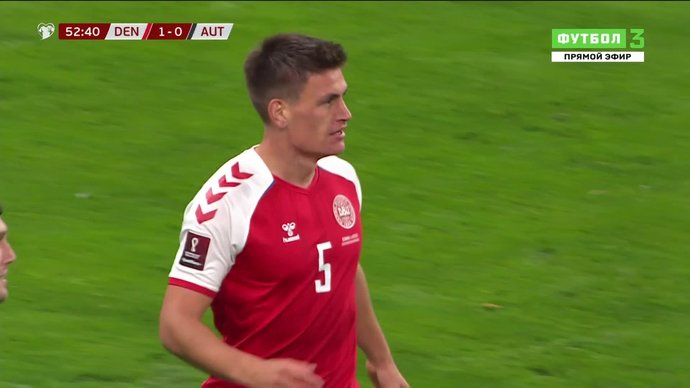 Дания - Австрия. 1:0. Йоаким Мехле (видео)