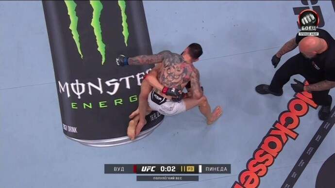 Натаниэль Вуд победил Дэниеля Пинеду (видео). UFC 304 (видео)