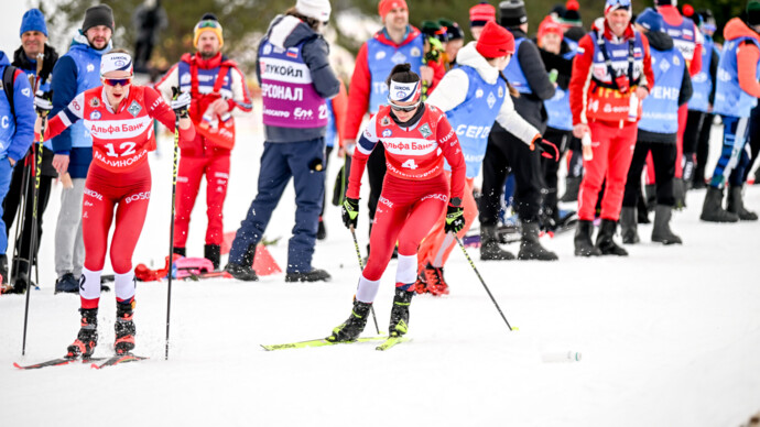 Чемпионат России по лыжным гонкам, женский командный спринт, когда начало, где смотреть онлайн 20 март