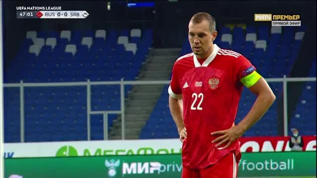 Россия - Сербия. 1:0. Артем Дзюба (пенальти) (видео)