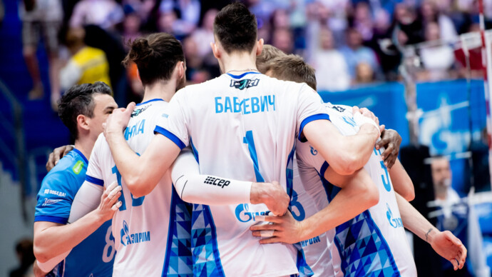 Волейболисты «Зенита» из Санкт‑Петербурга обыграли московское «Динамо»