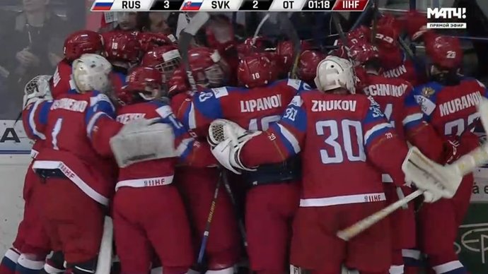 Россия вышла в полуфинал чемпионата мира в Словакии