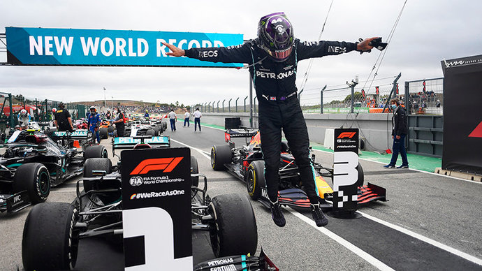 Хэмилтон побил рекорд Шумахера, одержав на Гран-при Португалии 92-ю победу в «Формуле-1»