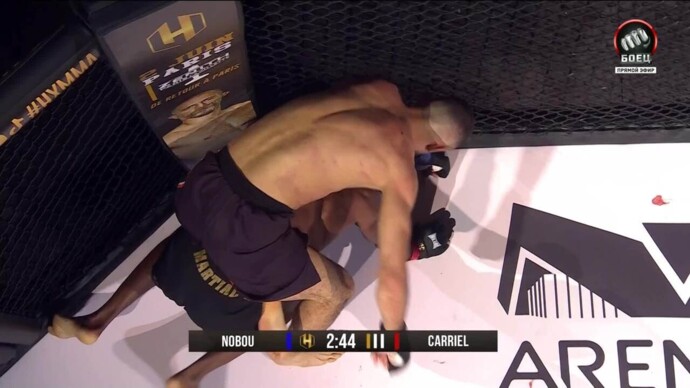Нобу победил удушающим Царриела (видео). HEXAGONE MMA 15. MMA/Единоборства (видео)