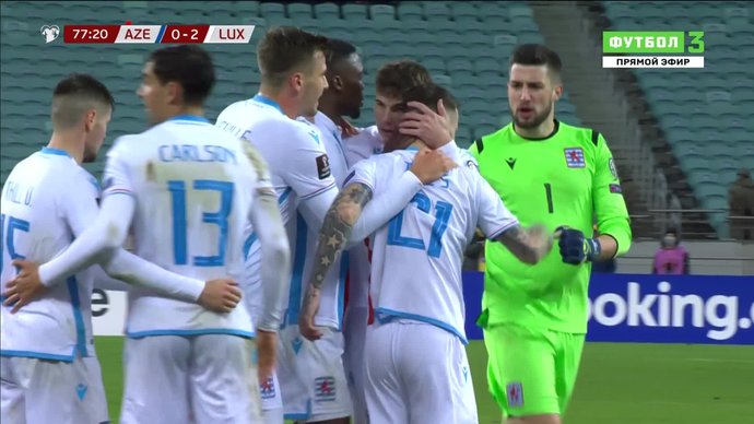 Азербайджан - Люксембург. 0:2. Себастьян Тилль (видео)