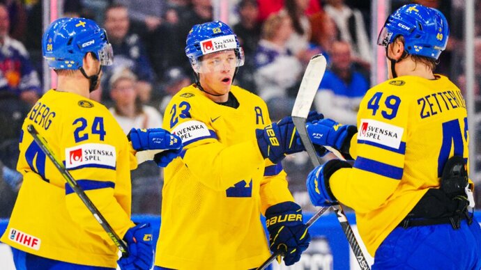 Сборные Швеции, США и Швейцарии одержали пятые победы на ЧМ-2023 по хоккею