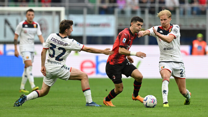 «Милан» и «Дженоа» сыграли вничью в 35‑м туре Серии А