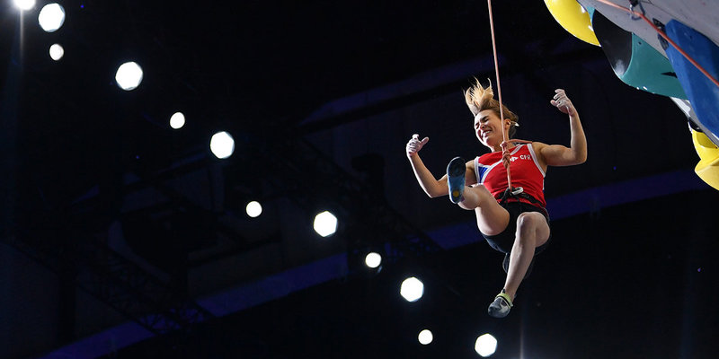 Фахритдинова победила в олимпийском многоборье на турнире по скалолазанию в рамках Спартакиады