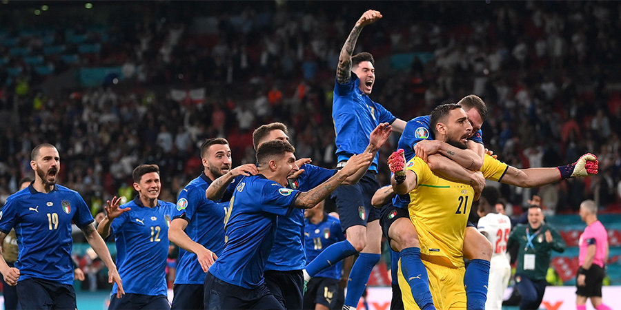 Кто победил италия против англия в футболе