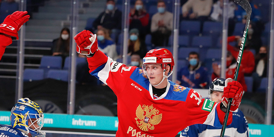 Хоккеисты сборной России в овертайме обыграли белорусов в товарищеском матче