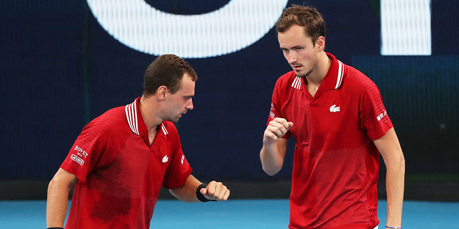 Медведев и Сафиуллин в паре принесли сборной России победу над Францией на ATP Cup