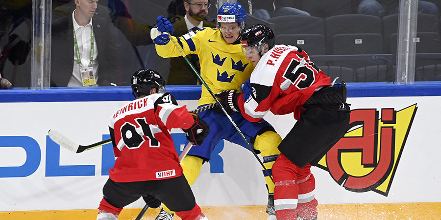 Швеция обыграла Австрию в матче чемпионате мира по хоккею 2022