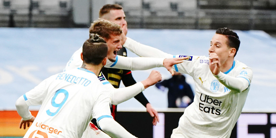 «Марсель» прервал шестиматчевую беспроигрышную серию «Страсбура» в чемпионате Франции