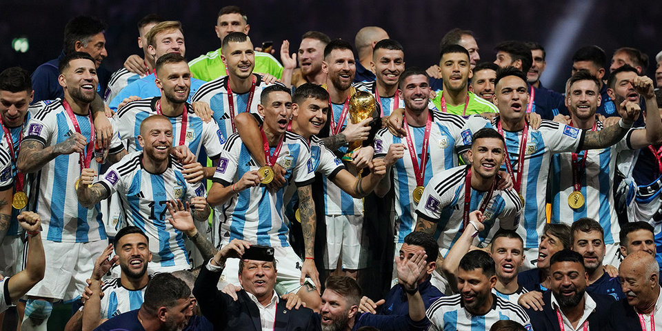 The Argentina national football team returned home after winning the 