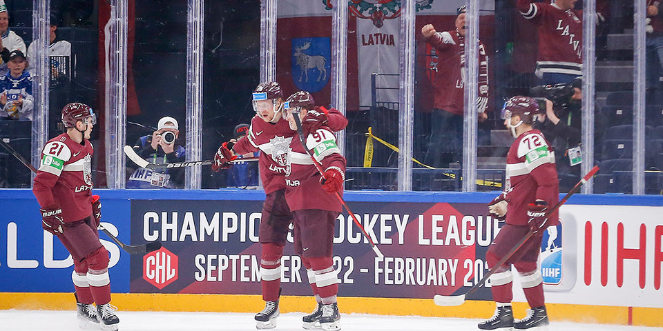 Сборная Латвии одержала первую победу на ЧМ-2022 по хоккею, обыграв Норвегию