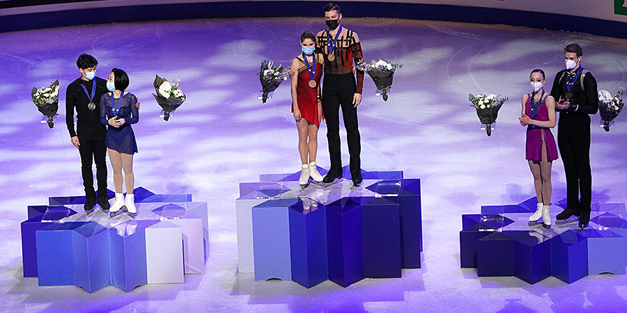 Дебютанты ЧМ Мишина и Галлямов принесли России золото в соревнованиях спортивных пар