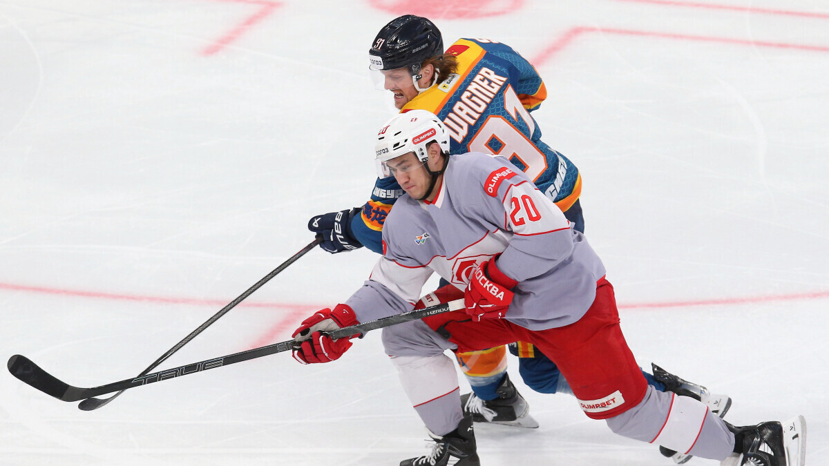 «Спартак» одержал волевую победу над «Шанхайскими Драконам» в матче КХЛ