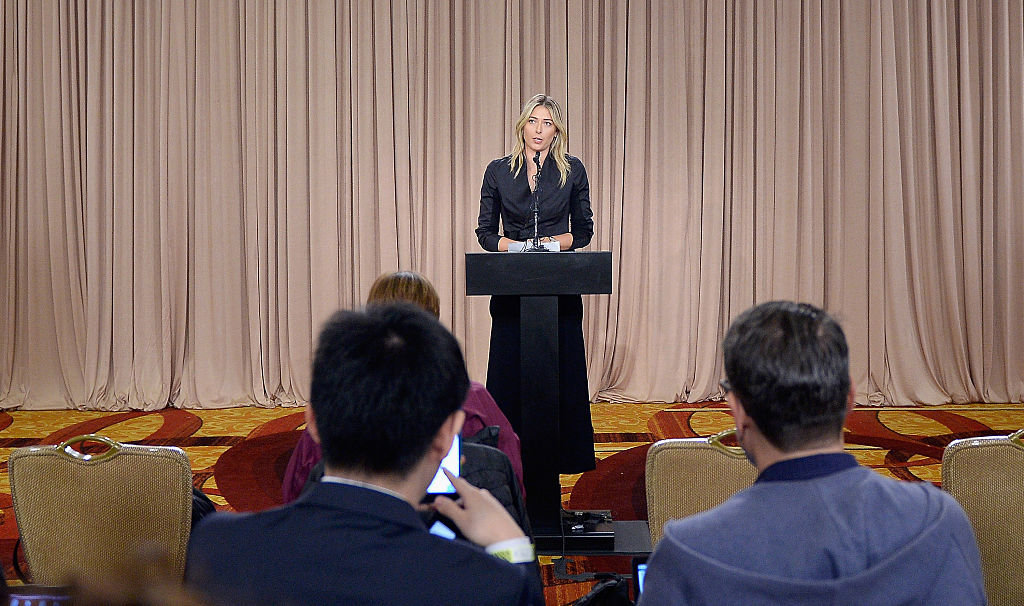 7 марта Шарапова инициировала пресс-конференцию где призналась в том что ее допинг-проба дала положительный результат