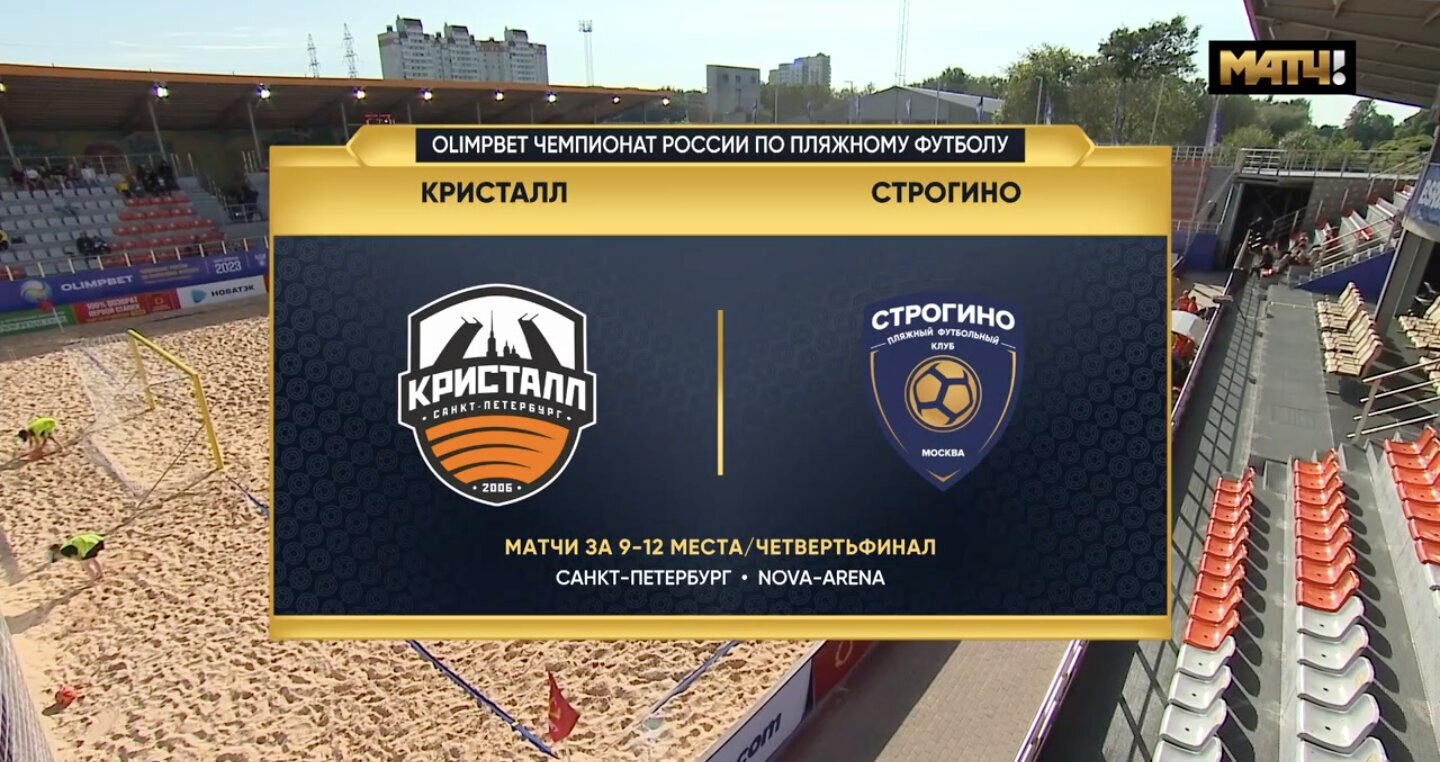 Кристалл - Строгино. Голы (видео). OLIMPBET Чемпионат России. Женщины.  Пляжный футбол