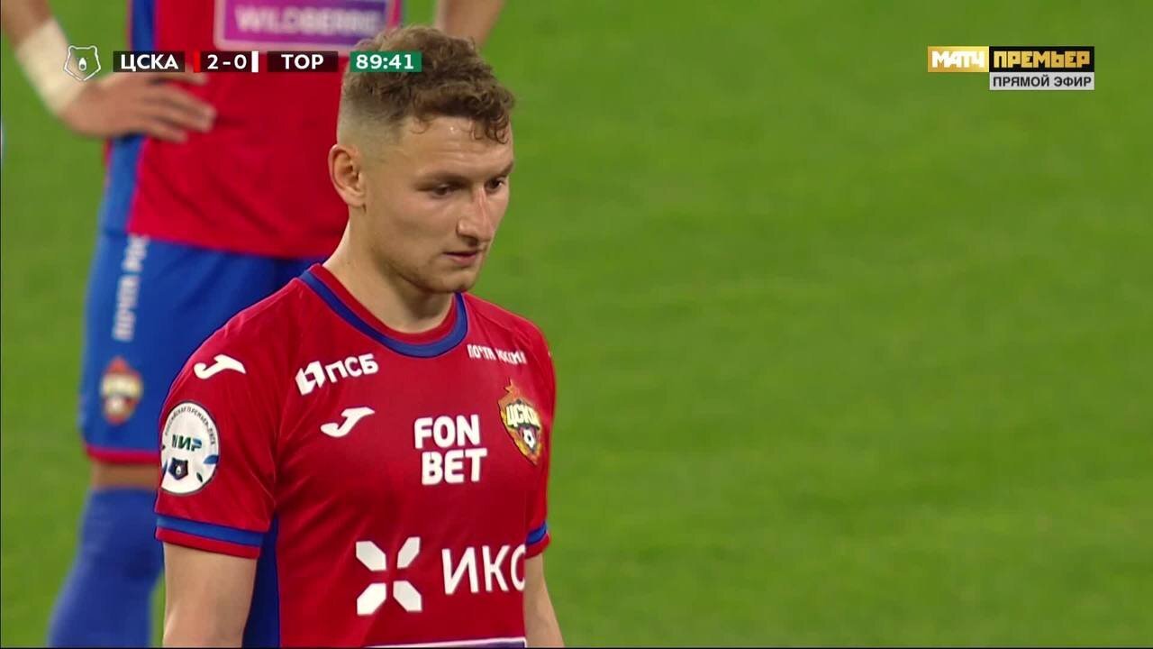 ЦСКА - Торпедо. 3:0. Гол Федора Чалова с пенальти (видео). МИР Российская  Премьер-Лига. Футбол