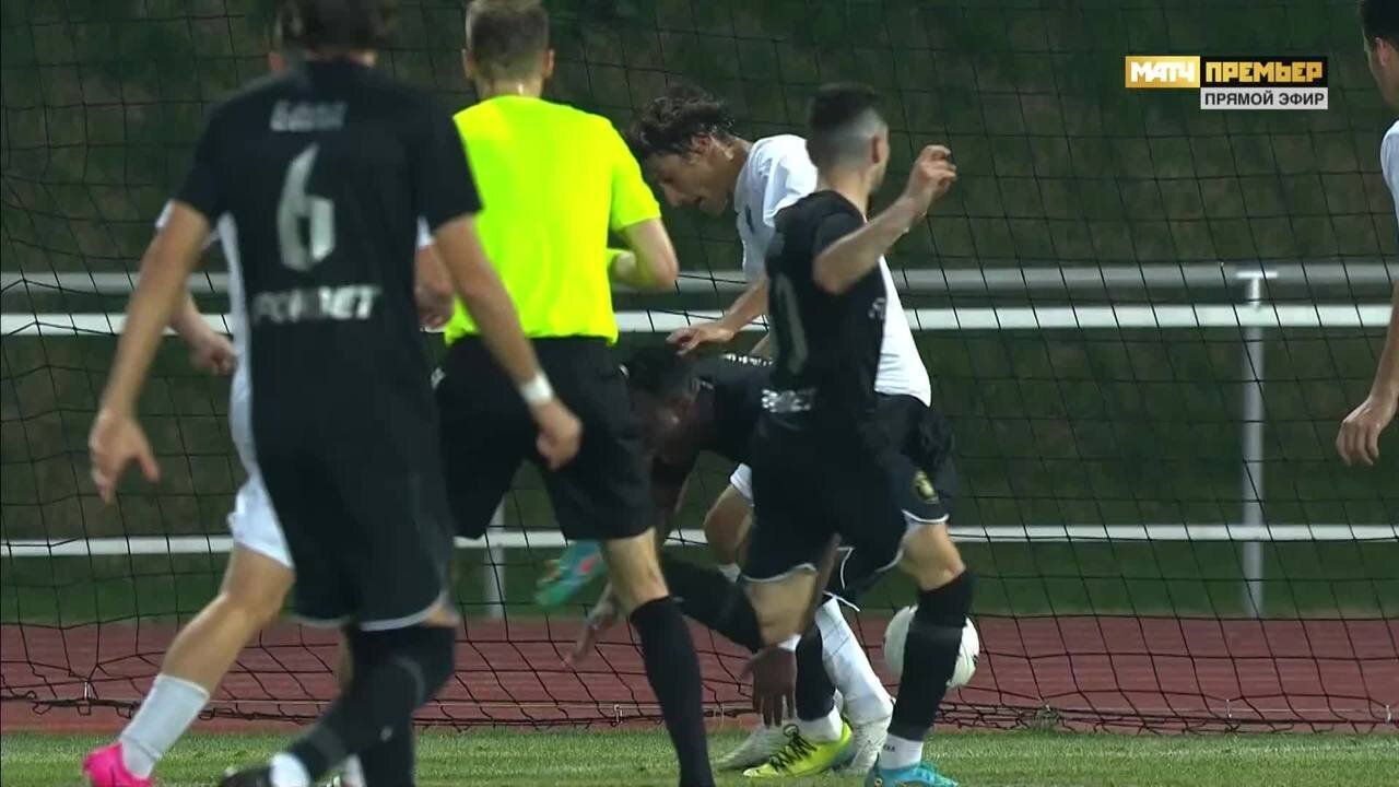 2Drots - Сахалин. 1:0. Гол Дениса Гудаева с пенальти (видео). FONBET Кубок  России по футболу сезона 2023 - 2024 гг. Футбол