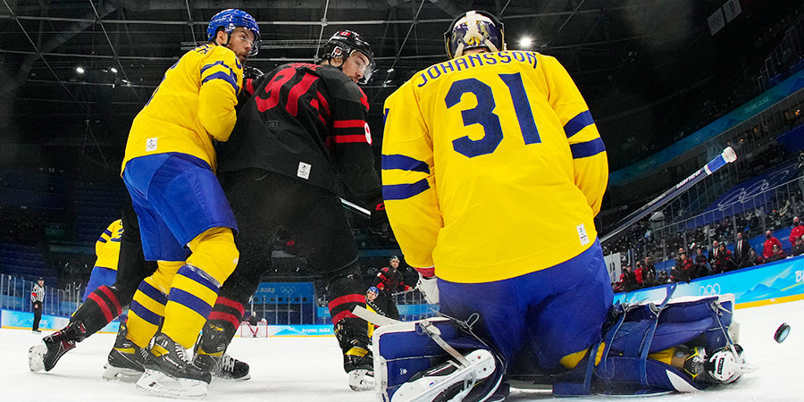 Игра россия полуфинал. Хоккей 2022 Швеция Канада. Хоккей Россия Швеция ОИ 2022. Швеция Канада хоккей. Шведы в хоккее.